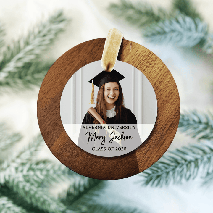 Classic Graduation Photo Acrylic Ornament
