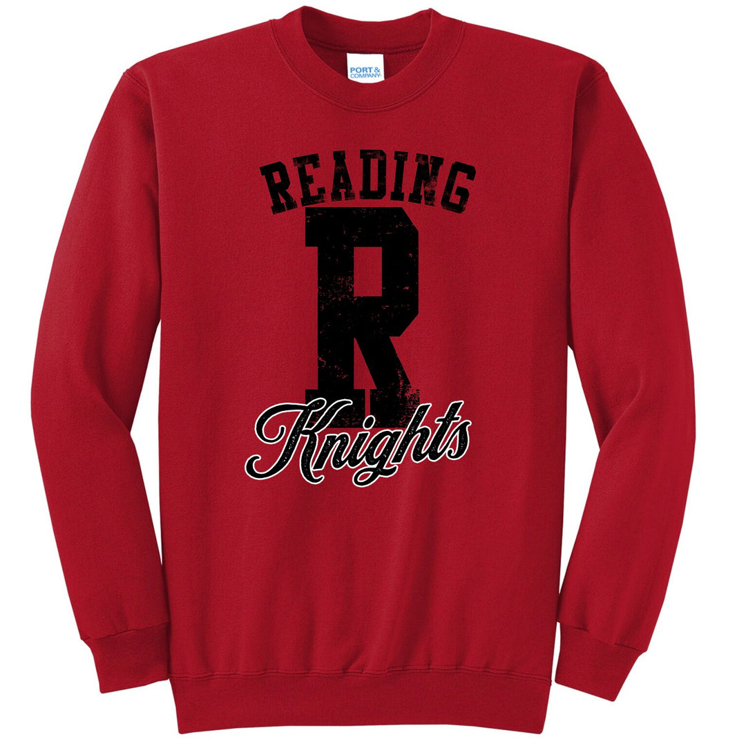 Example: Reading varsity crewneck