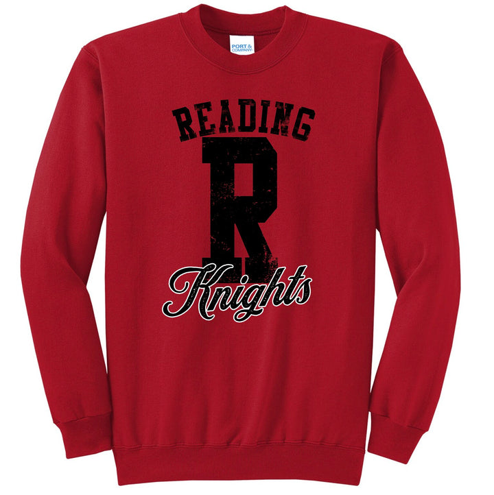 Example: Reading varsity crewneck