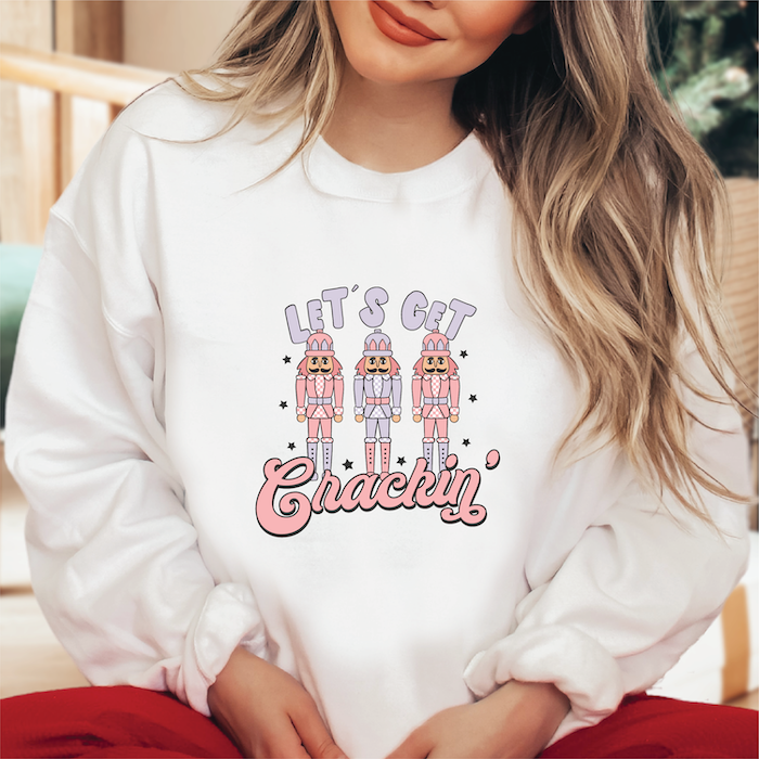 Let's Get Crackin' Christmas Sweatshirt - Barn Street Designs