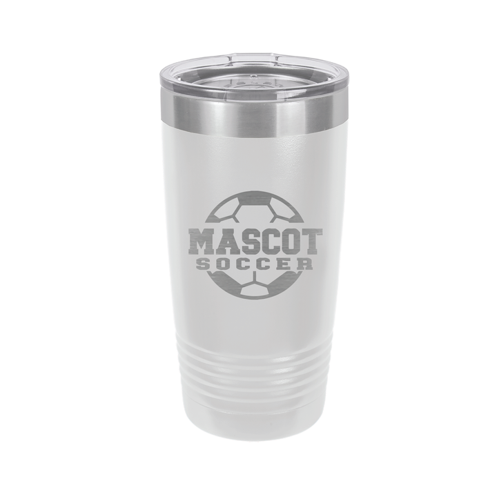 20oz Laser Engraved Soccer Tumbler