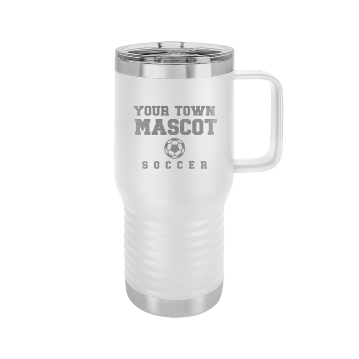 20oz Travel Soccer Tumbler