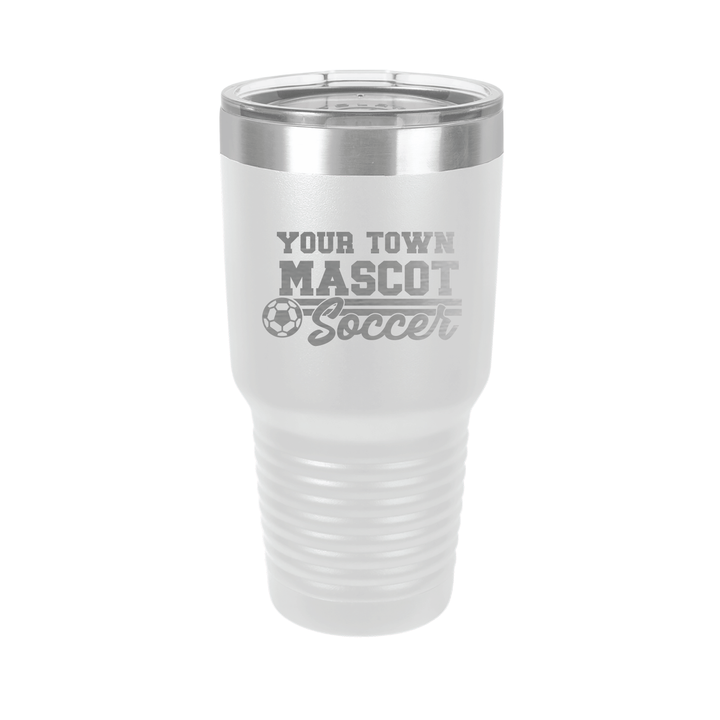 30oz Laser Engraved Soccer Tumbler