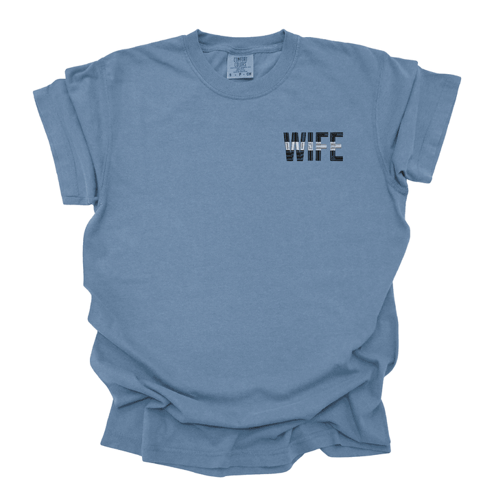 Corrections Wife Thin Grey Line Comfort Colors T-Shirt