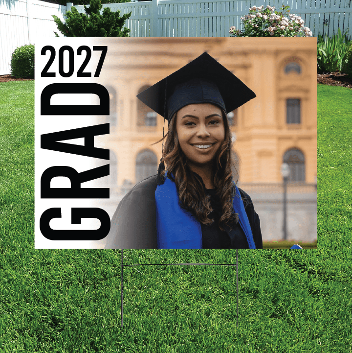2027 Graduation Yard Sign - Personalized with Photo