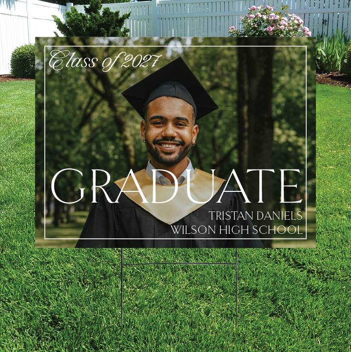 Graduate Class of 2027 Custom Yard Sign