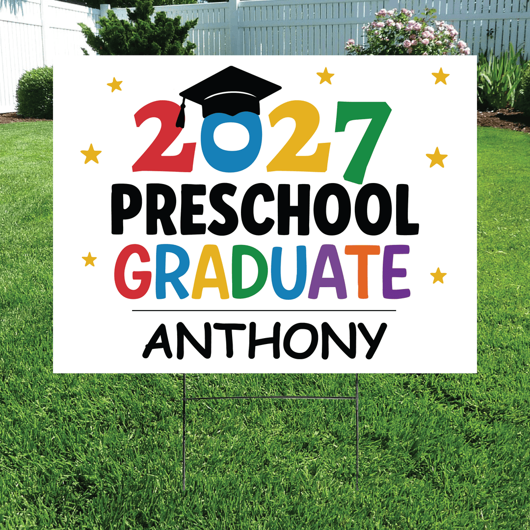 2026 Preschool Graduate Yard Sign