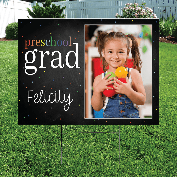 Preschool Graduate Custom Yard Sign