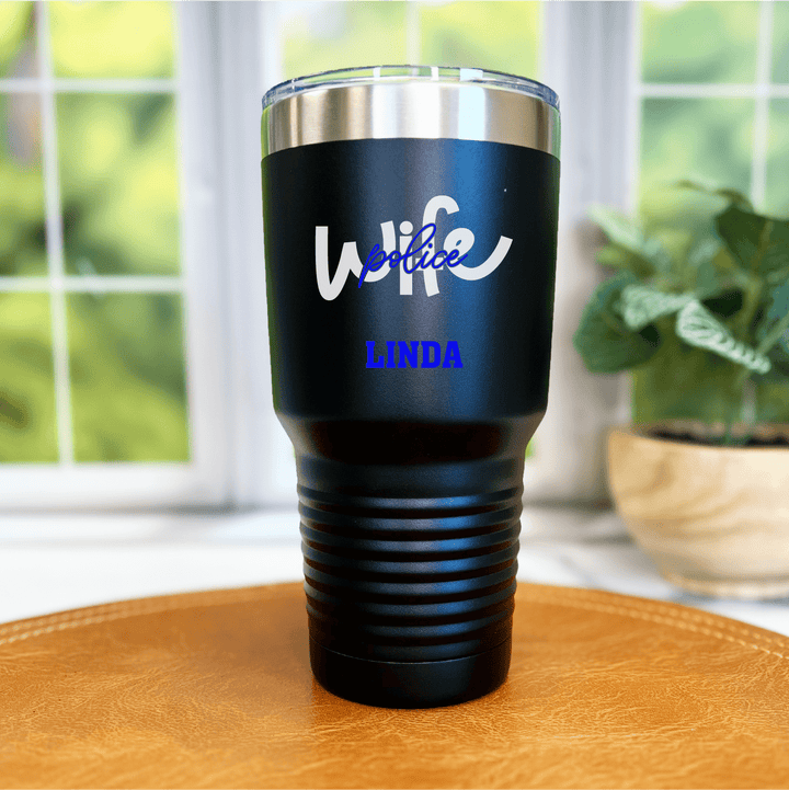 Police Wife Personalized Tumbler