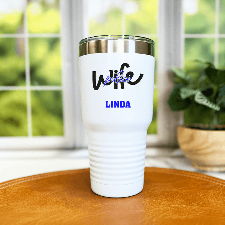 Police Wife Personalized Tumbler