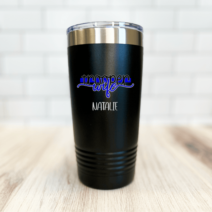 Trooper Wife Personalized Tumbler