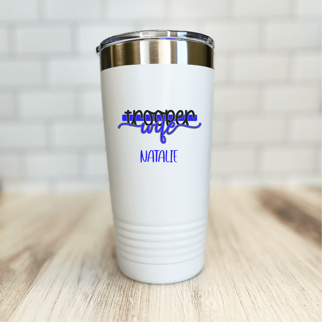 Trooper Wife Personalized Tumbler