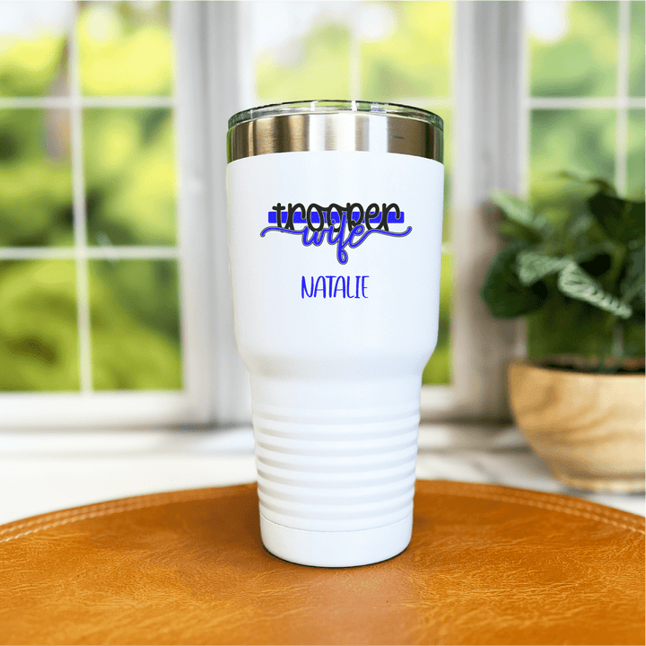 Trooper Wife Personalized Tumbler