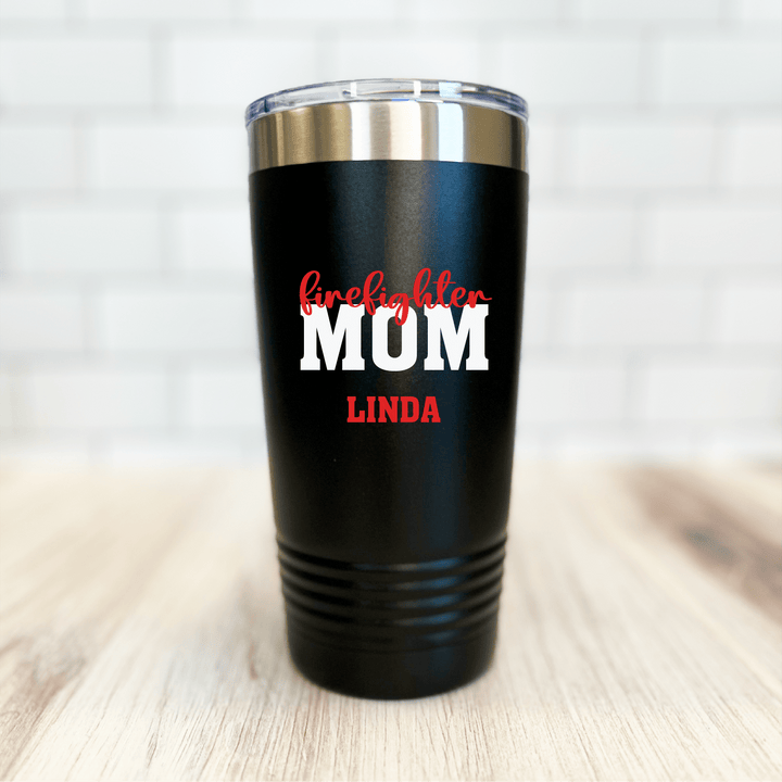 Personalized Firefighter Mom Tumbler