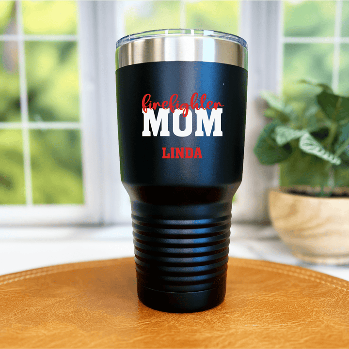 Personalized Firefighter Mom Tumbler