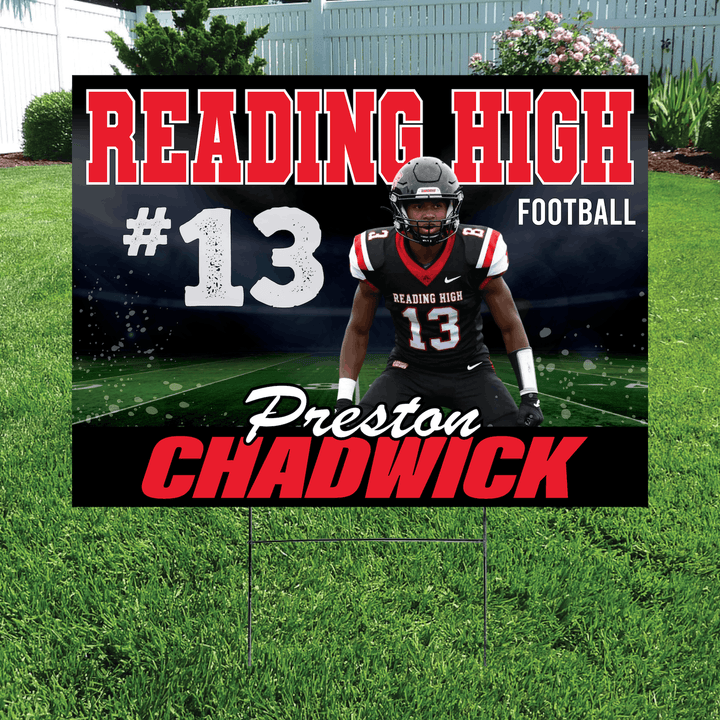 Custom Athlete Yard Signs | Personalized Sports Yard Signs