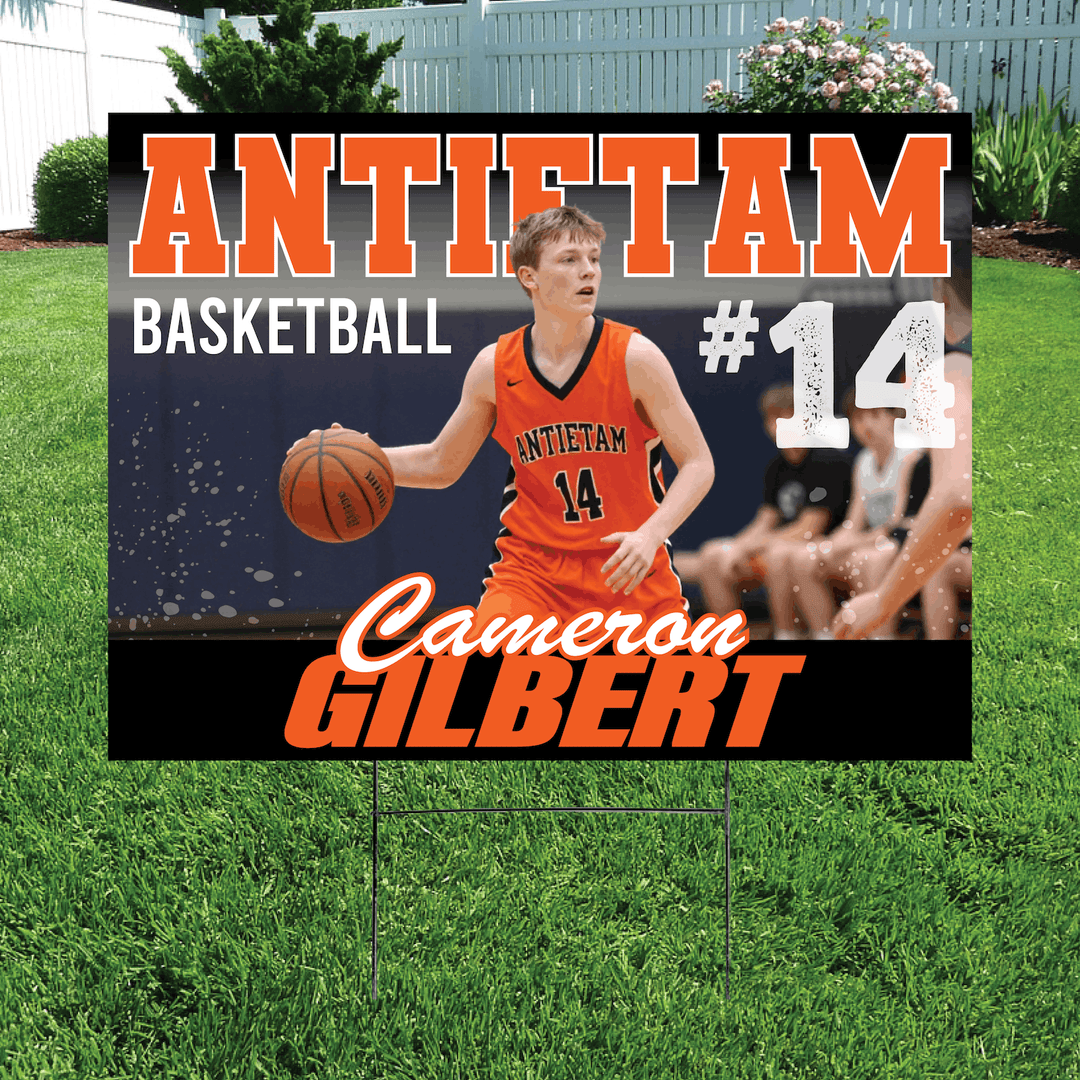Custom Athlete Yard Signs | Personalized Sports Yard Signs