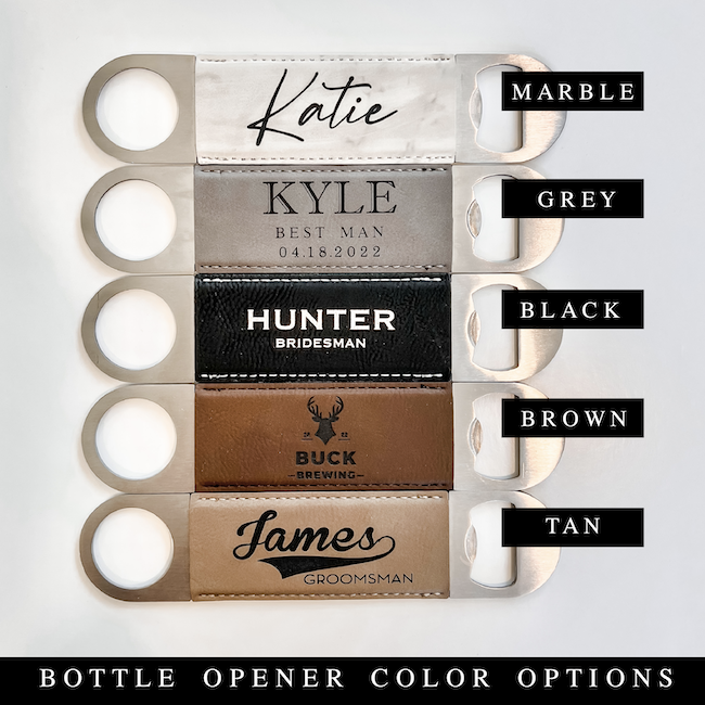 Bottle Opener with Corporate Logo - Laser Engraved - Barn Street Designs